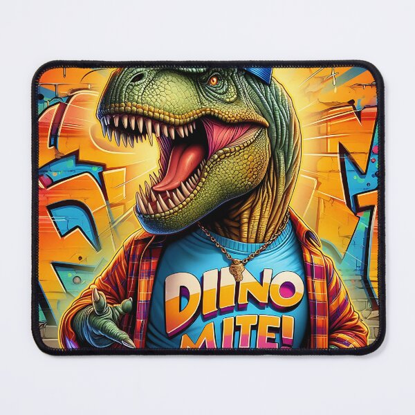 Item preview, T-rex at the skatepark designed and sold by LvlUpPrints.