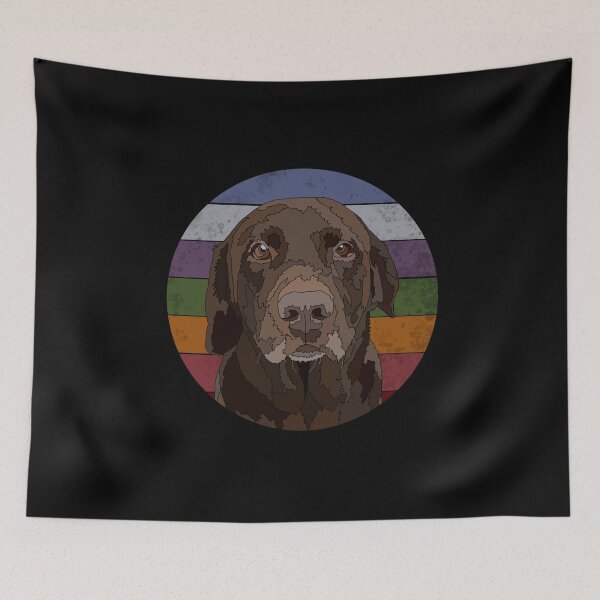 Item preview, Vintage Chocolate Lab  designed and sold by Just-Arts-4U.