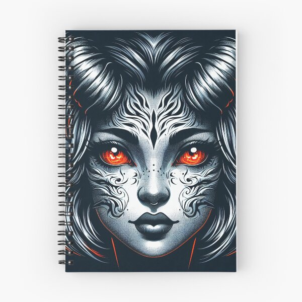 Item preview, Portrait of a Beautiful Demon - Fantasy Art Print designed and sold by lloreleya.