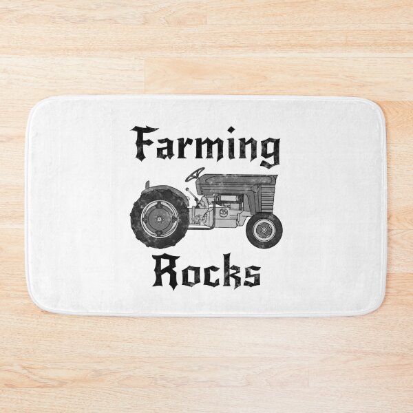 Item preview, Farming Rocks, Vintage Tractor Farmer Musician Rock Goth designed and sold by doodlerob.