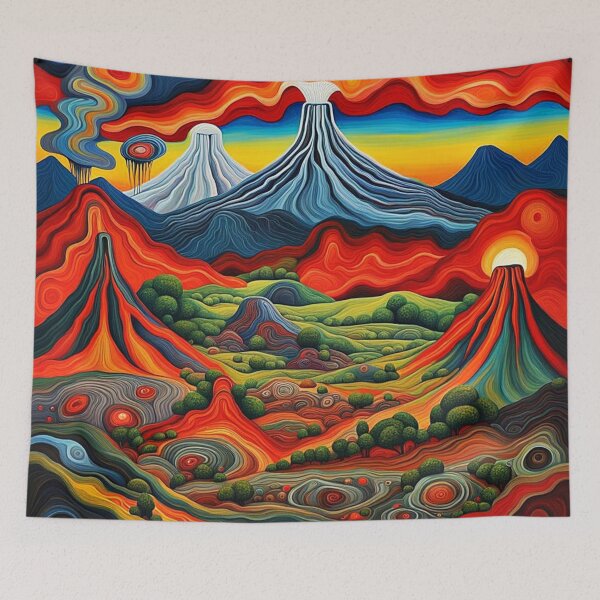 Item preview, The Volcanic Landscape 2 designed and sold by George Hutton Hunter.