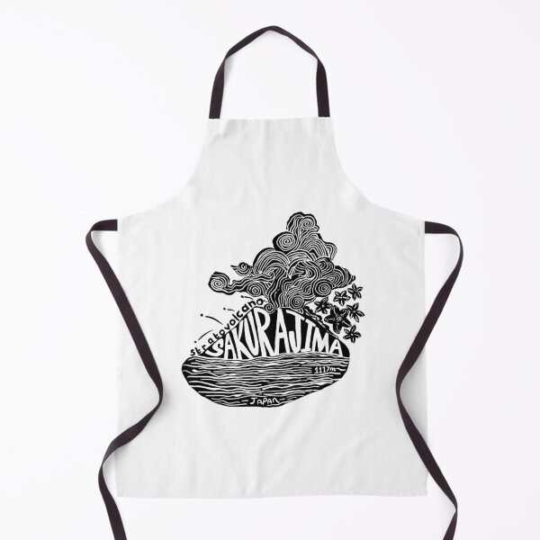 Item preview, Sakurajima, Japan Volcano Linocut designed and sold by louweasely.