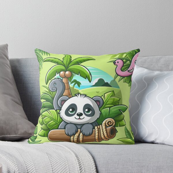 Item preview, Cute Panda Jungle Travel designed and sold by KTGim.