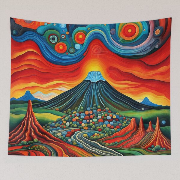 Item preview, The Volcanic Landscape 4 designed and sold by George Hutton Hunter.