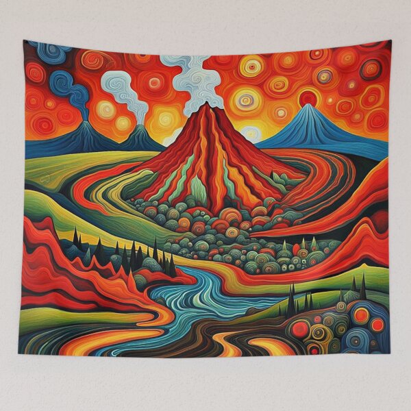 Item preview, The Volcanic Landscape 5 designed and sold by George Hutton Hunter.