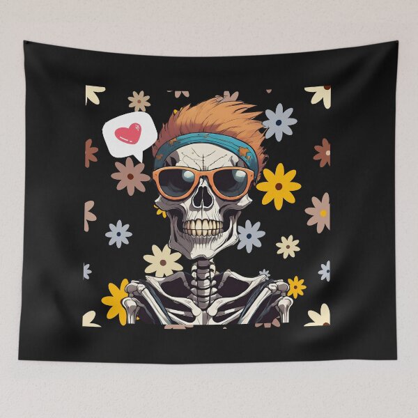 Item preview, Retropunk skeleton in love designed and sold by studio468.