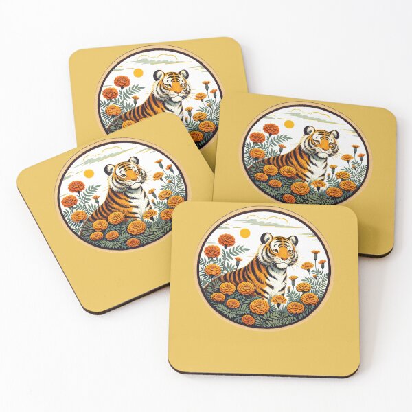 Item preview, Marigold Tiger  designed and sold by FrictionMaxxing.