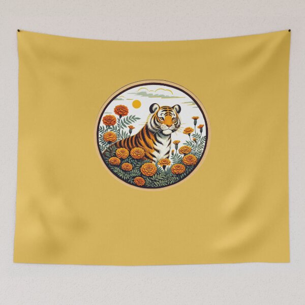 Item preview, Marigold Tiger  designed and sold by FrictionMaxxing.
