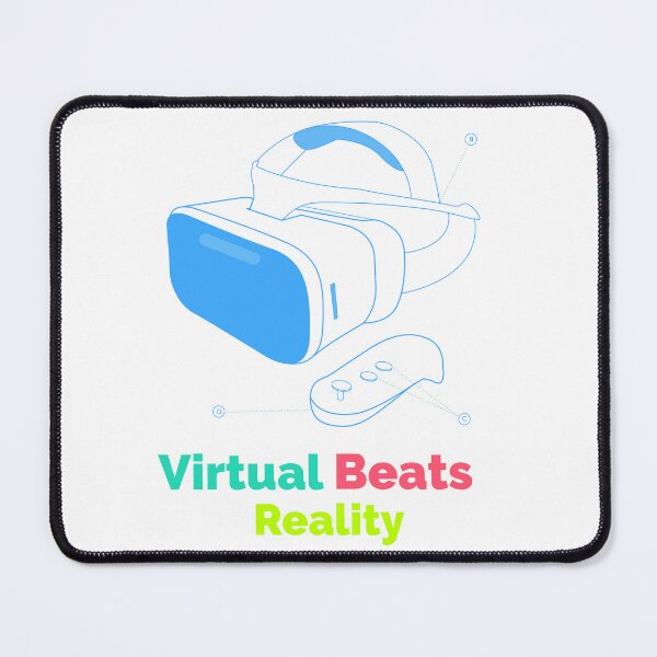 Item preview, Virtual Beats Reality VR Gamer T-Shirt designed and sold by JKLimited.