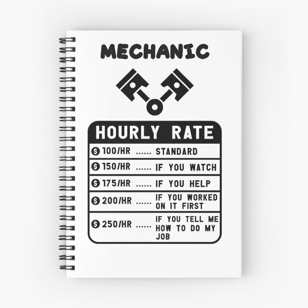 Item preview, mechanic hourly rate t-shirt designed and sold by LensherArt.