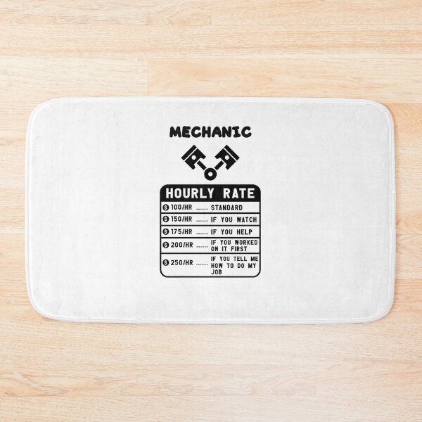 Item preview, mechanic hourly rate t-shirt designed and sold by LensherArt.