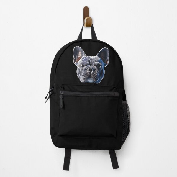 Item preview, Blue French Bulldog Head designed and sold by Just-Arts-4U.