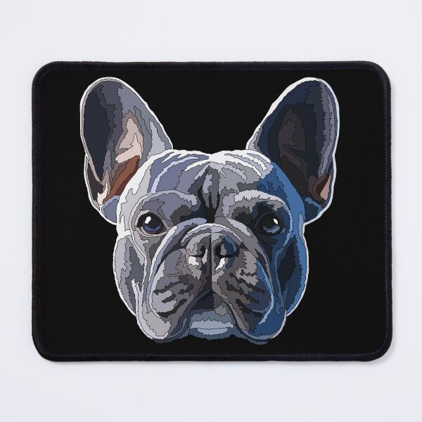 Item preview, Blue French Bulldog Head designed and sold by Just-Arts-4U.