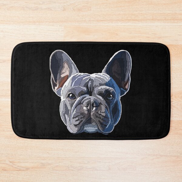 Item preview, Blue French Bulldog Head designed and sold by Just-Arts-4U.
