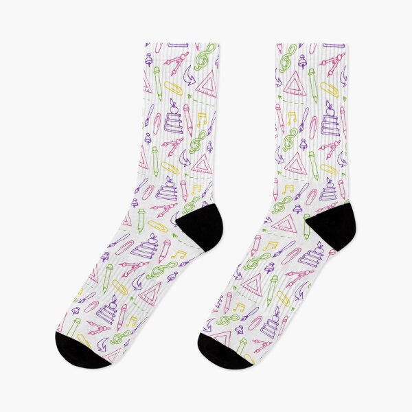 Item preview, Seamless pattern with doodles on the theme of school. School supplies and creative elements. designed and sold by Mariana Shymkovych.