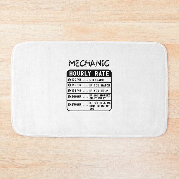 Item preview, mechanic hourly rate t-shirt designed and sold by LensherArt.