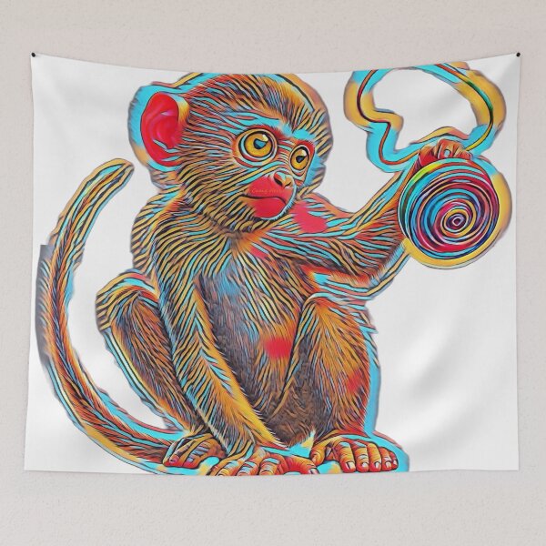 Item preview, Monkey Playing With Yoyo designed and sold by TattedWolf.