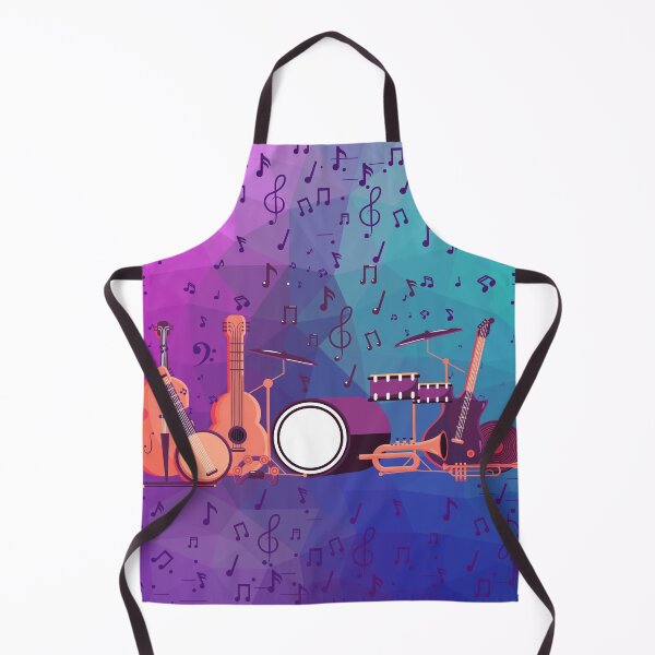 Item preview, Music Everywhere On A Purple Bandstand designed and sold by BrightrDayMusicArt.