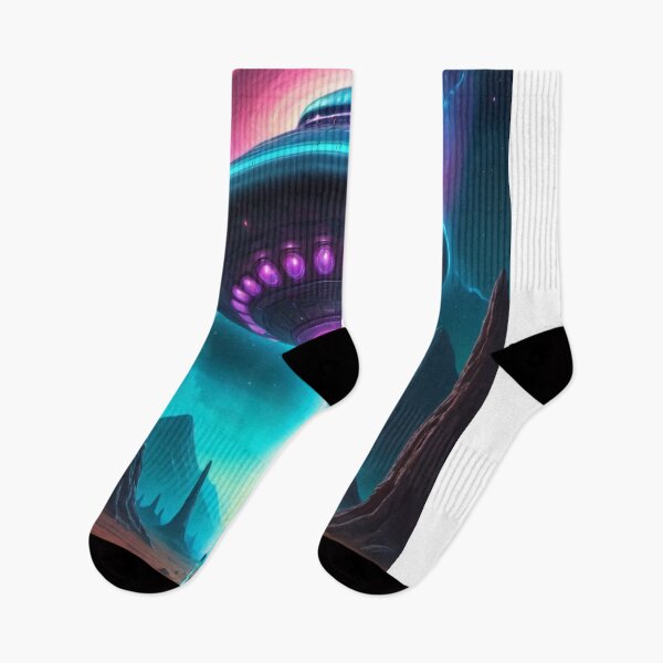 Item preview, Neon Canyon Encounter - Ufo Art designed and sold by eXtraHumans.