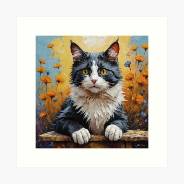 Aperçu de l'œuvre Chat triste créée et vendue par radicalprism.