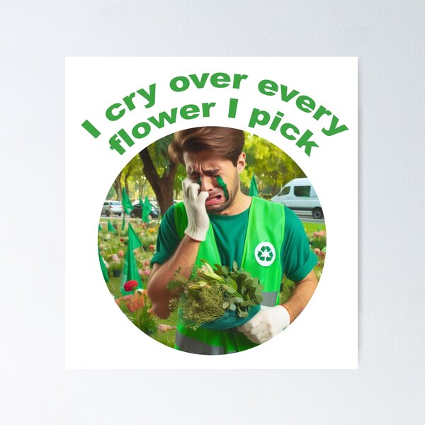 Item preview, Verdant Tears over Plucked Blossoms designed and sold by artnatago.