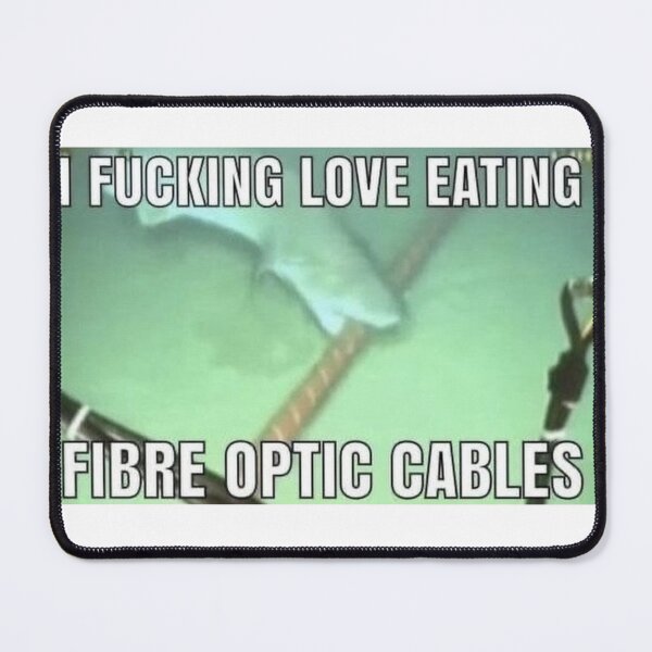 Item preview, i love eating fiberoptic cables shark designed and sold by Onestop Shop.