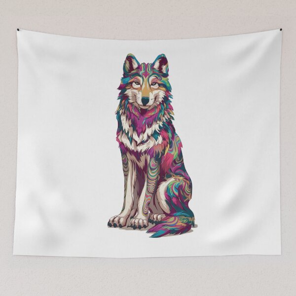Item preview, Colorful Wolf designed and sold by 123ks.