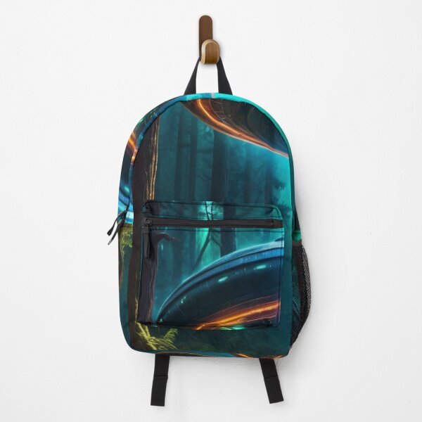 Item preview, Neon Forest Encounter - Ufo Art designed and sold by eXtraHumans.