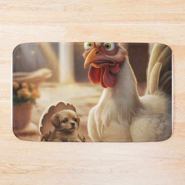 Item preview, Surprised rooster. When you find it in the egg. Dog. designed and sold by MyHappyArtShop.
