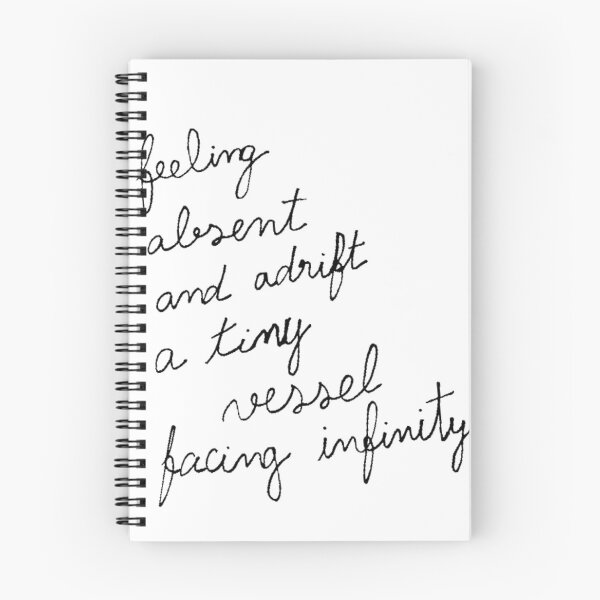 Item preview, Feeling absent and adrift original poetry illustration designed and sold by Oqueartecura.