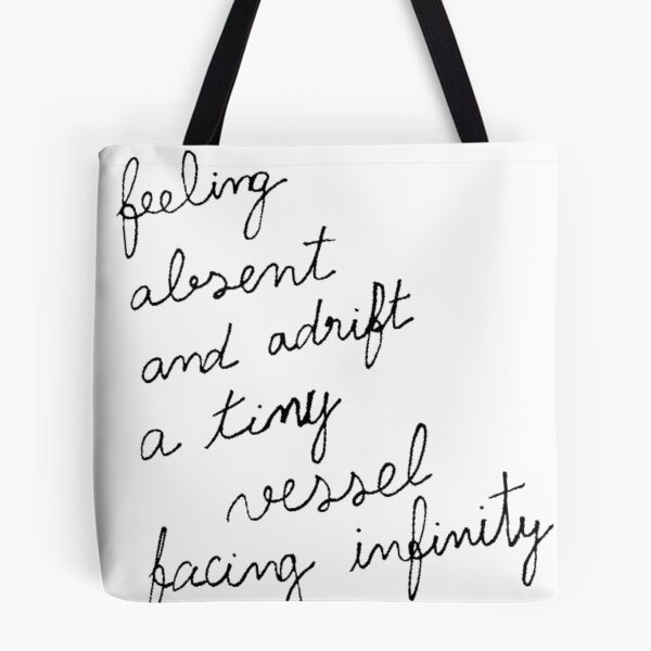 Item preview, Feeling absent and adrift original poetry illustration designed and sold by Oqueartecura.