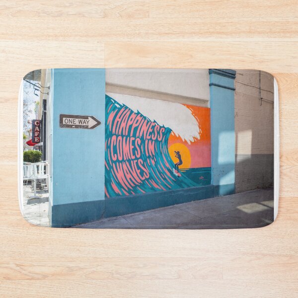 Item preview, Happiness Comes In Waves - Santa Monica Wisdom designed and sold by bayviewmedia.