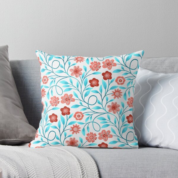 Item preview, Loving the Orange & Teal Florals designed and sold by SheilaMcDowell Design.