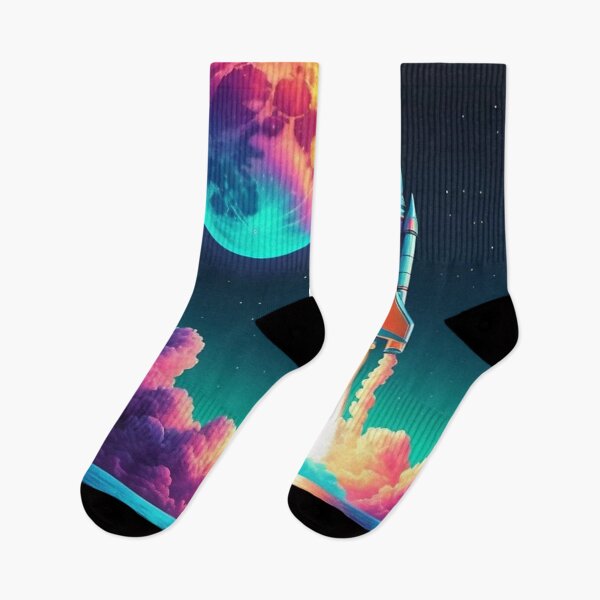 Item preview, Neon Night Launch - Space Lovers designed and sold by eXtraHumans.