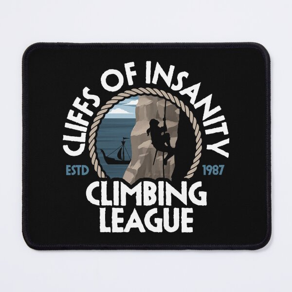 Item preview, Cliffs of Insanity Climbing League designed and sold by ninthstreet.