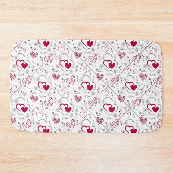 Item preview, Red & White Hearts Galore designed and sold by SheilaMcDowell Design.