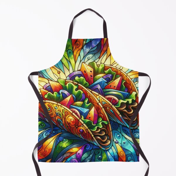 Item preview, Stained Glass Tacos designed and sold by foilhat.
