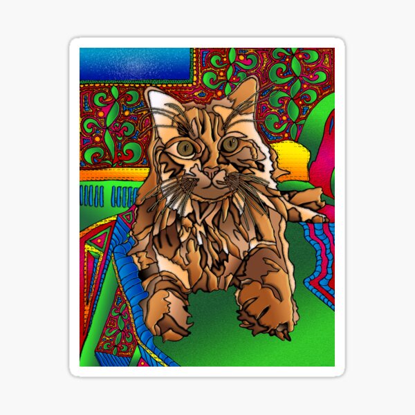 Jumper - Psychedelic Pet Portrait Sticker