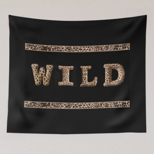 Item preview, Wild, patterned word, leopard skin pattern designed and sold by silent-violin.