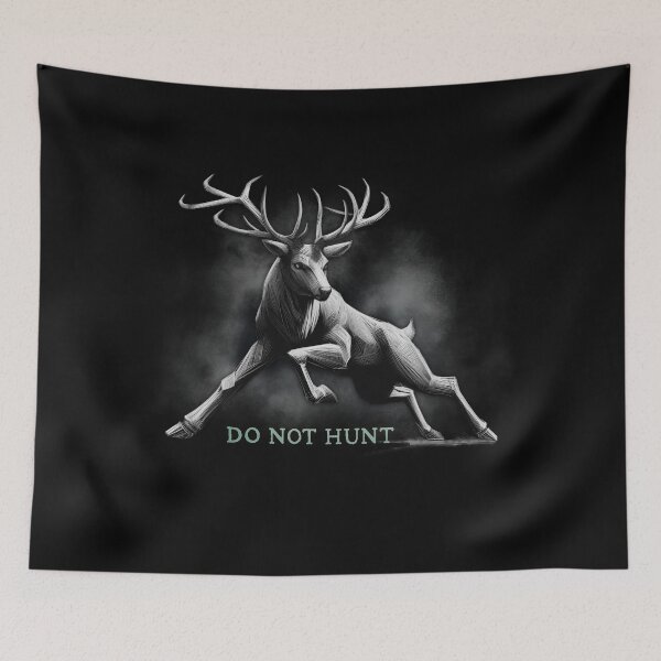 Item preview, Do not hunt, buck, elk, stag, deer hunting, fawn, Antlers designed and sold by CrisMor-Art.