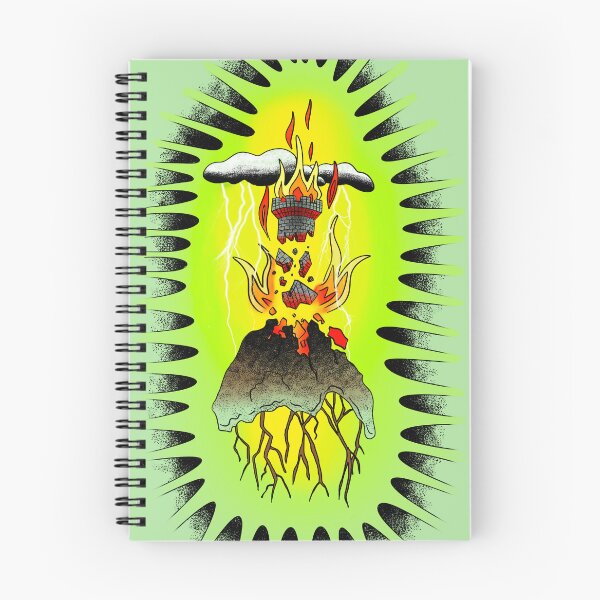 Item preview, Exploded tower tattoo flash designed and sold by Salem Winter .