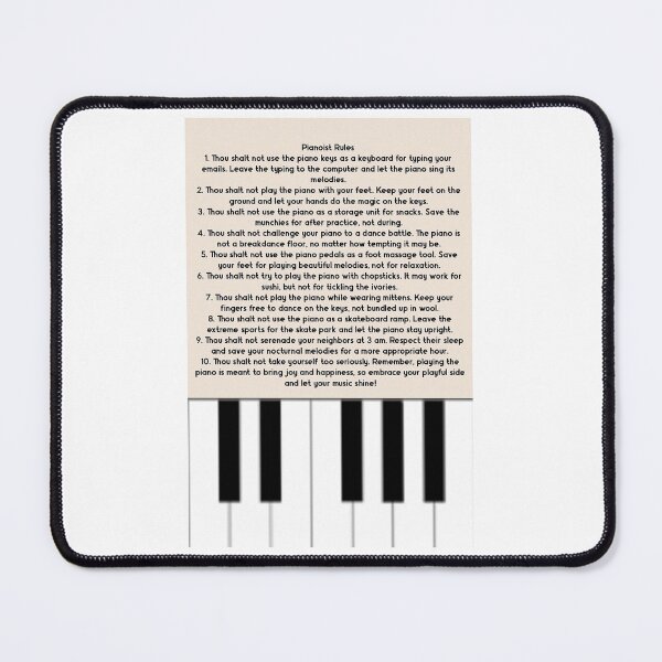 Item preview, Fun Rules For Pianoists designed and sold by Artquo.
