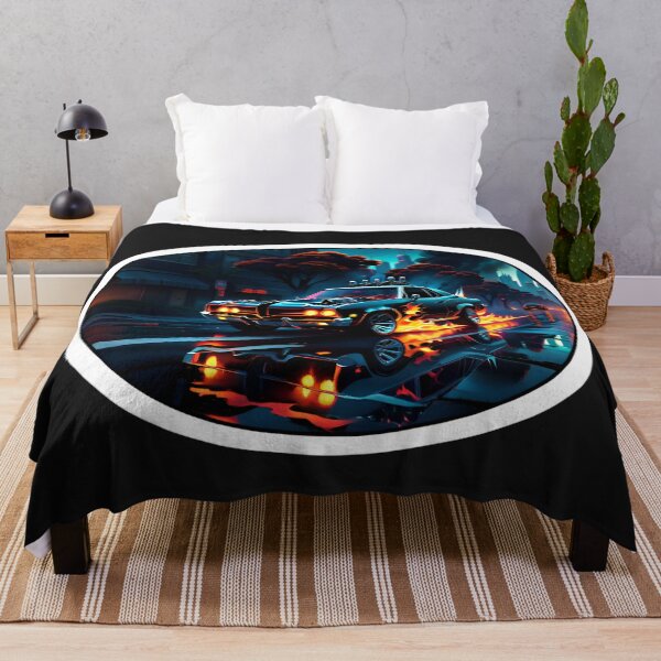 Item preview, Cool Flaming Ghost Rider Muscle Car designed and sold by TheArtOfPat.
