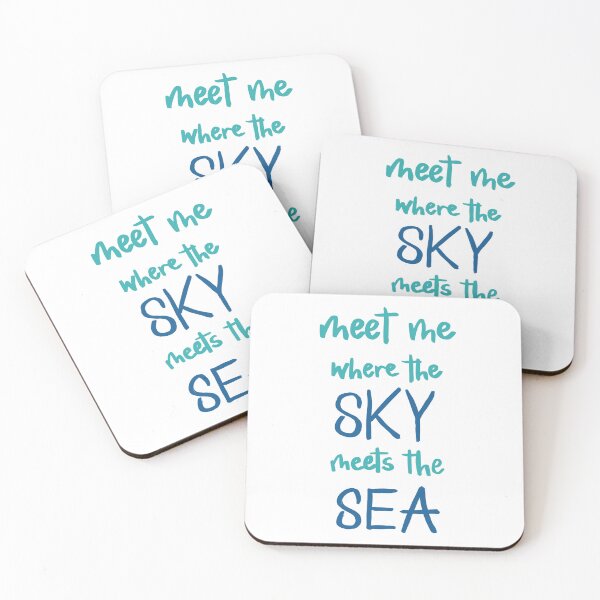 Item preview, Meet Me Where the Sky Meets the Sea designed and sold by Pixel & Petal Co..