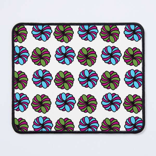 Item preview, blue green scrunchies flower designed and sold by CrystalWoodZ.