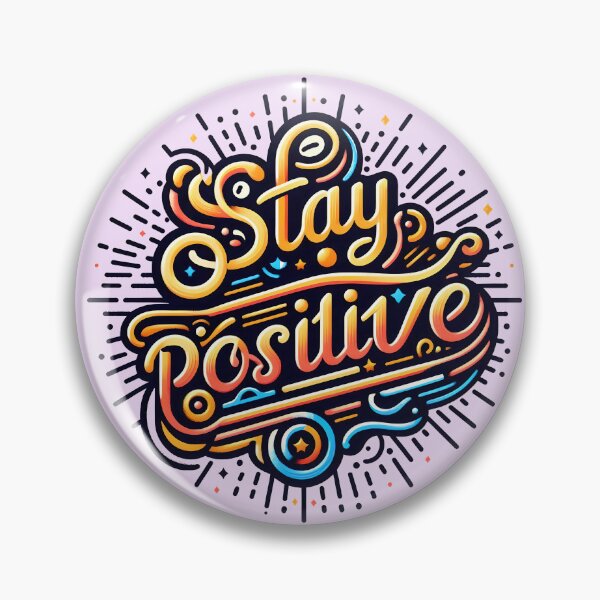 Item preview, Stay positive, typography designed and sold by maxmaj.