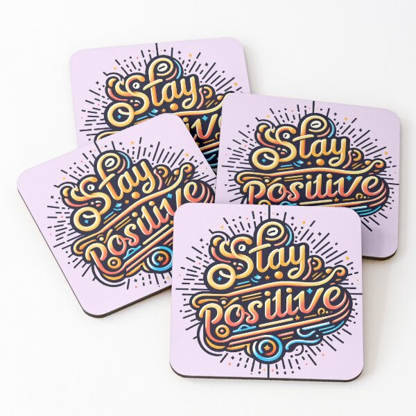 Item preview, Stay positive, typography designed and sold by maxmaj.