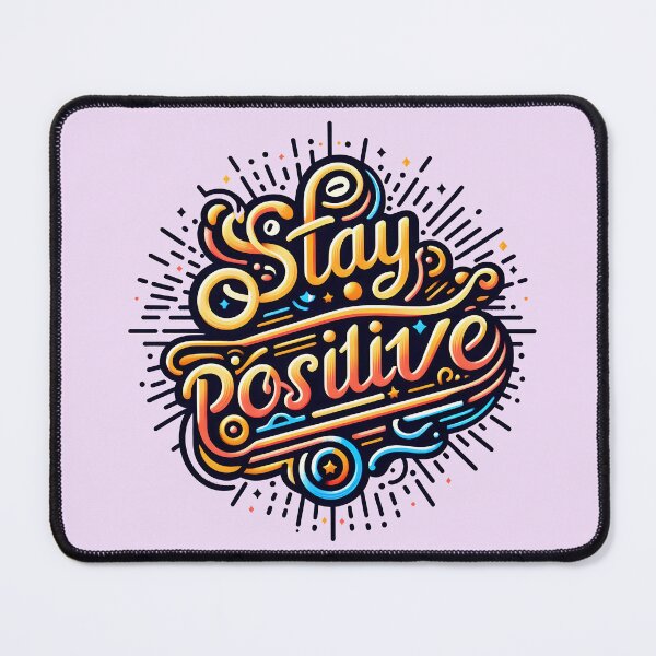 Item preview, Stay positive, typography designed and sold by maxmaj.