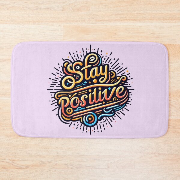 Item preview, Stay positive, typography designed and sold by maxmaj.