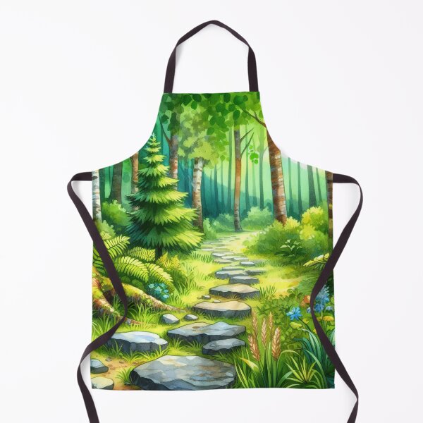 Item preview, Enchanted Forest Trail A Sunlit Path Through Verdant Woods designed and sold by ArtComixHaven.